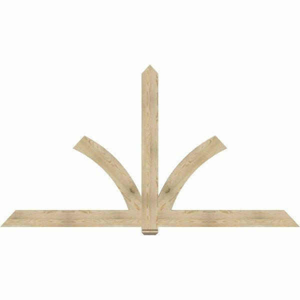 Redmond Rough Sawn Timber Gable Bracket, Douglas Fir, 108